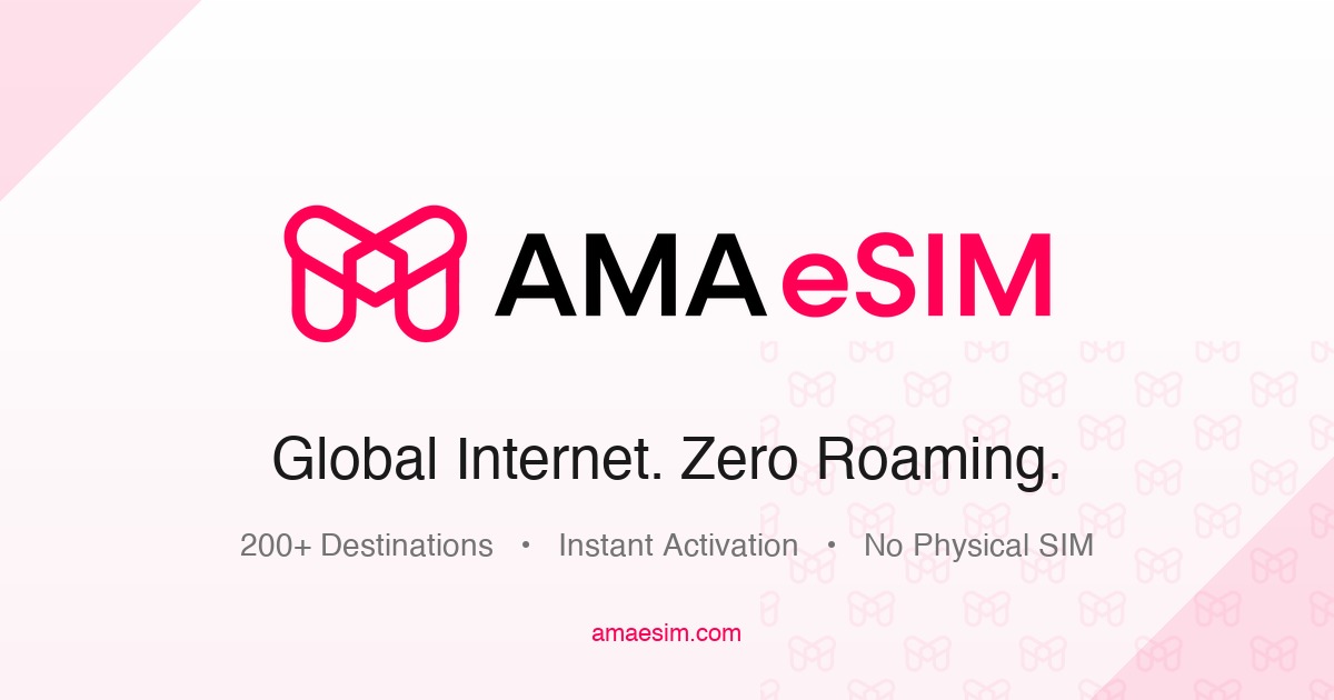 AMA eSIM - Global Internet, Zero Roaming - Internet Everywhere
